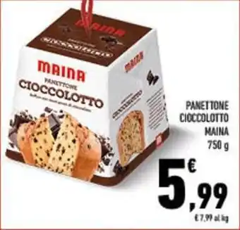 Conad City Panettone cioccolotto MAINA offerta