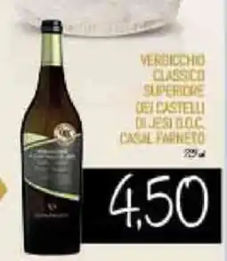 Conad City Verdicchio classico superiore uei castelli desioc casal FARNETO offerta