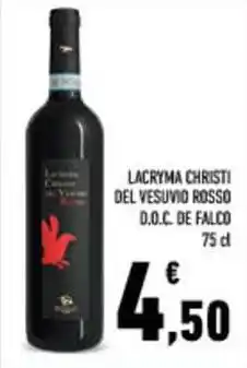 Conad City Lacryma christi del vesuvio rosso d.o.c. de falco offerta