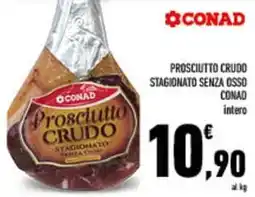 Conad City Prosciutto crudo stagionato senza osso CONAD offerta