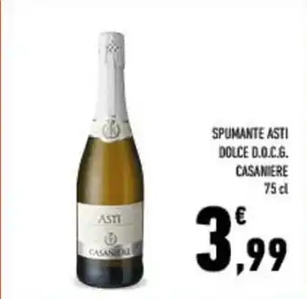 Conad City Spumante asti dolce 0.0.c.g. casaniere offerta