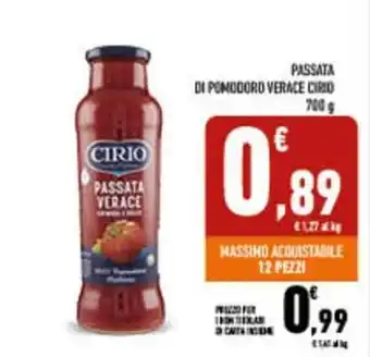 Conad City Passata di pomodoro verace CIRIO offerta