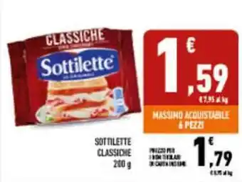 Conad City Sottilette CLASSICHE offerta