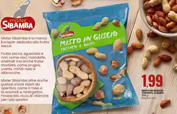 Eurospin Misto in guscio tostato MISTER SIBAMBA offerta