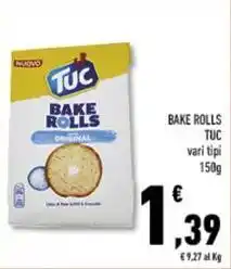 Conad Superstore Bake rolls TUC offerta