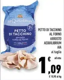 Conad Superstore Petto di tacchino al forno arrosto aequilibrium AIA offerta