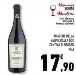 Conad Superstore Amarone della valpolicella doc CANTINA DI NEGRAR offerta