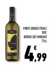 Conad Superstore Pinot grigio friuli doc BORGO DEI MORARS offerta