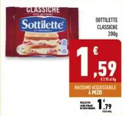 Conad Superstore Sottilette classiche offerta