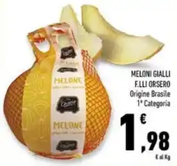 Conad Superstore Meloni gialli f.lli orsero offerta