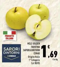 Conad Superstore Mele golden trentino sapori&dintorni CONAD offerta