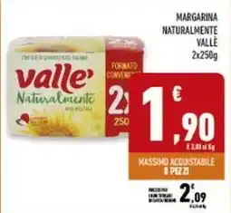 Conad Superstore Margarina naturalmente VALLÈ offerta