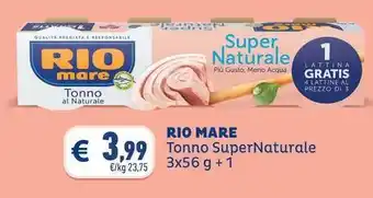 Conad RIO MARE Tonno SuperNaturale offerta