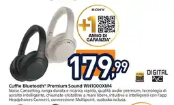 Unieuro SONY Cuffie Bluetooth Premium Sound WH1000XM4 offerta