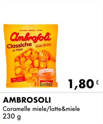 Iper Tosano AMBROSOLI Caramelle miele/latte&miele offerta