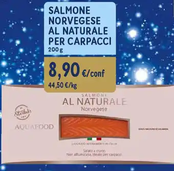 Sapore di Mare Salmone norvegese al naturale per carpacci offerta