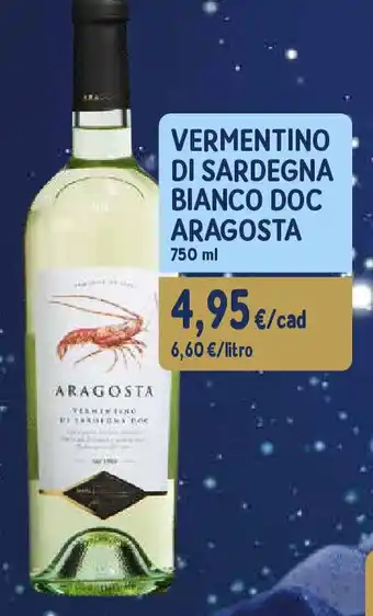 Sapore di Mare Vermentino di sardegna bianco doc ARAGOSTA offerta