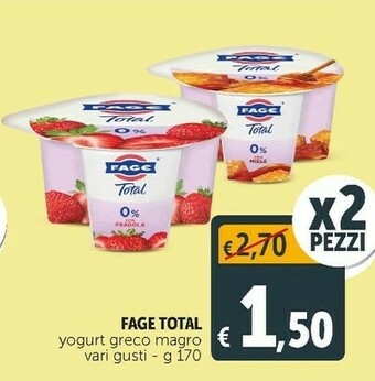 Deco Supermercati Total yogurt greco magro offerta