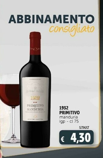 Deco Supermercati 1932 primitivo manduria igp offerta