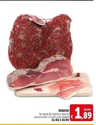 Deco Supermercati La sella di mastro dante prosciutto crudo con pepe offerta