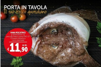 Deco Supermercati Pescatrice pescato fresco offerta