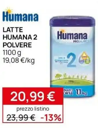 Prenatal Humana latte humana 2 polvere offerta