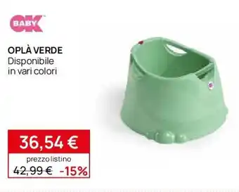 Prenatal Baby oplà verde offerta