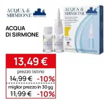 Prenatal ACQUA di SIRMIONE Acqua di sirmione offerta