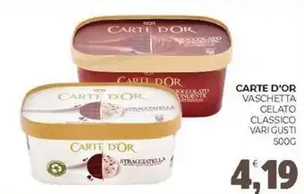 Eté Carte d'or vaschetta gelato classico vari gusti offerta