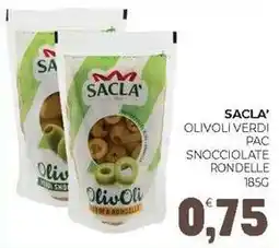 Eté Sacla' olivoli verdi pac snocciolate rondelle offerta