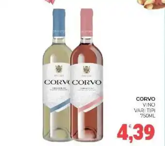 Eté Corvo vino vari tipi offerta