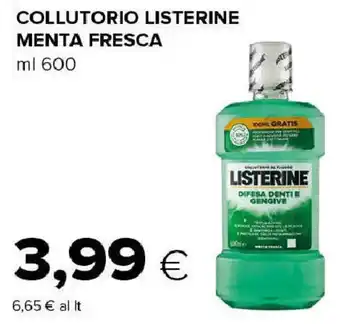 Tigre Collutorio listerine menta fresca offerta