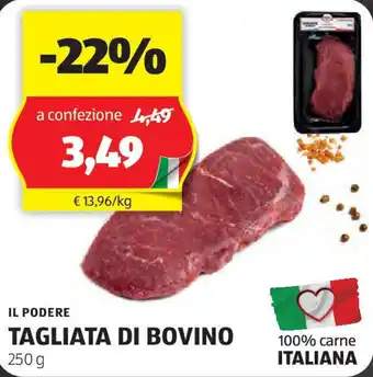 ALDI Il podere tagliata di bovino offerta