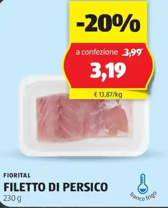 ALDI Fiorital filetto di persico offerta