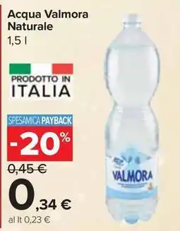 Carrefour Express Acqua Boario Naturale o Frizzante offerta