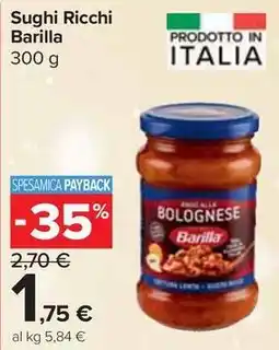 Carrefour Express Sughi Ricchi Barilla offerta