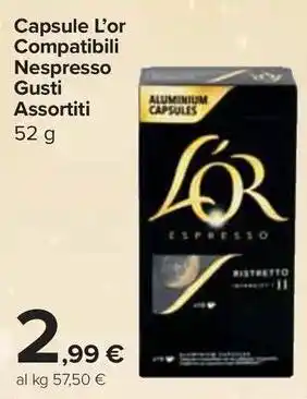 Carrefour Express Capsule L'or Compatibili Nespresso offerta