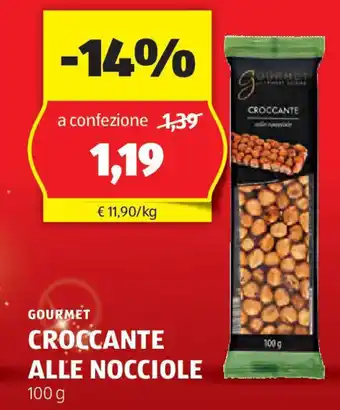 ALDI Gourmet croccante alle nocciole offerta