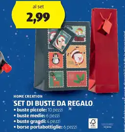 ALDI Home creation set di buste da regalo offerta