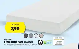 ALDI Novitesse lenzuolo con angoli offerta
