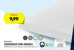 ALDI Novitesse lenzuolo con angoli offerta