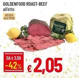 Galassia Goldenfood roast-beef offerta