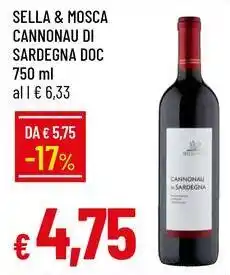 Galassia Sella & mosca cannonau di sardegna doc offerta