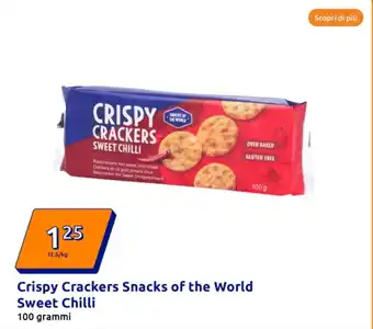 Action Crispy Crackers Snacks of the World Sweet Chilli offerta