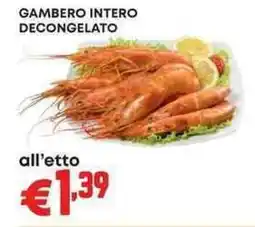 Pam Gambero intero decongelato offerta