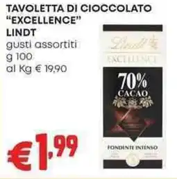 Pam Tavoletta di cioccolato "excellence" LINDT offerta
