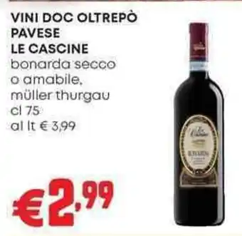 Pam Vini doc oltrepò pavese LE CASCINE offerta