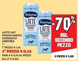 Pam Latte uht parzialmente scremato ARBOREA offerta