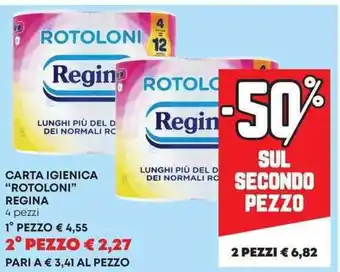 Pam Carta igienica "rotoloni" REGINA offerta