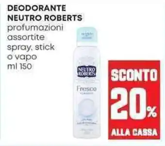 Pam Deodorante NEUTRO ROBERTS offerta